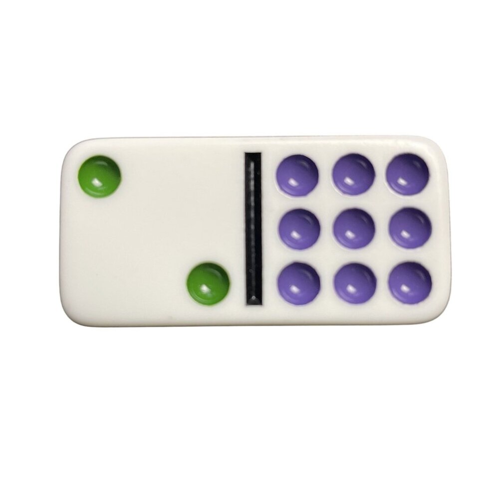 Double Twelve Dominoes Replacement Tile 2 9 Color Dot mq